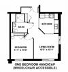 one bedroom wheelchair accessible